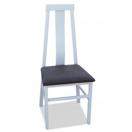 Silla en blanco tapizado en gris