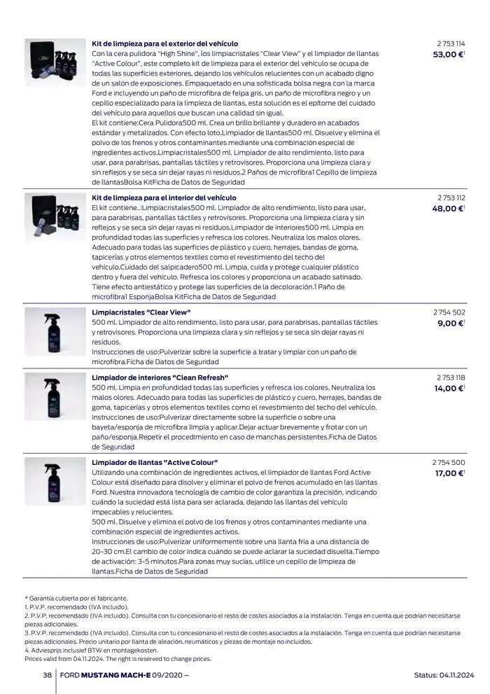 Catálogo de Ford de accesorios Ford Mustang Mach-E 13 de noviembre al 13 de noviembre 2025 - Página 38