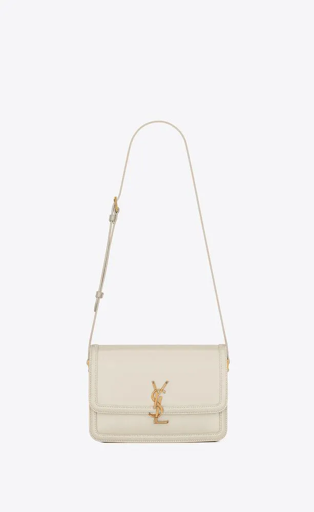 bolso solferino medium satchel de piel box saint laurent