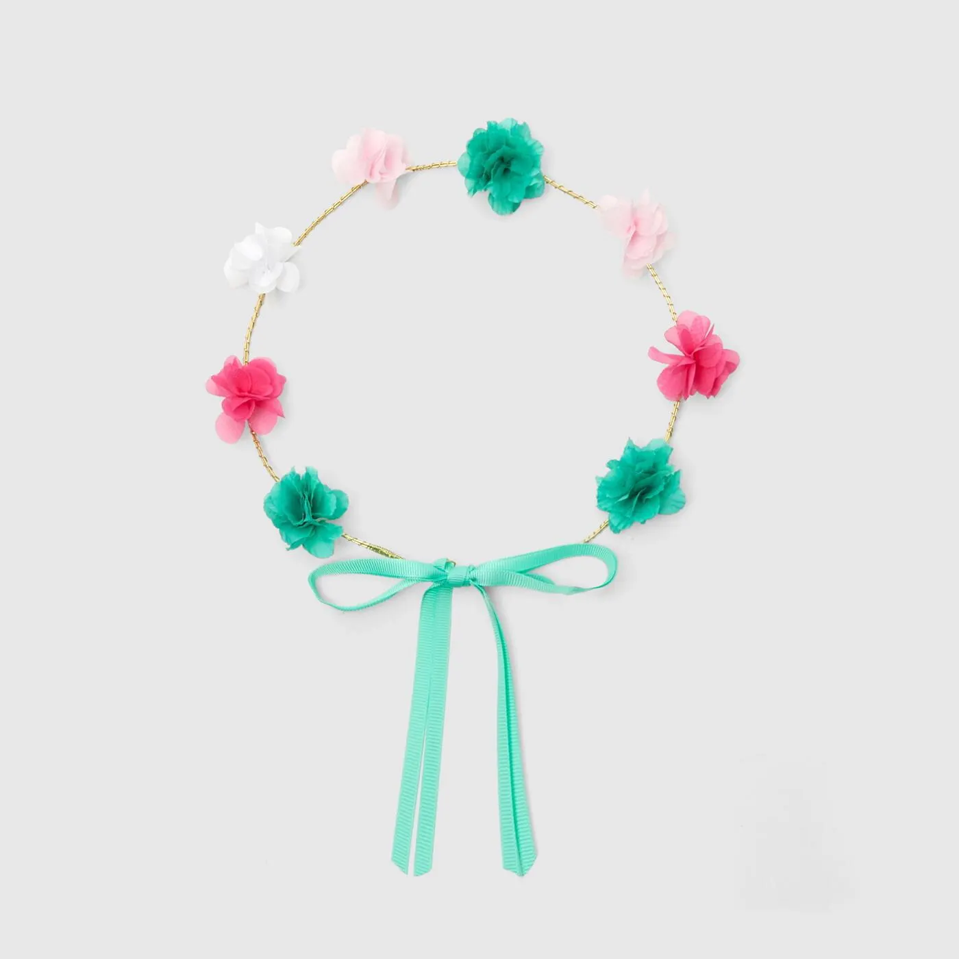 Corona de flores para niña