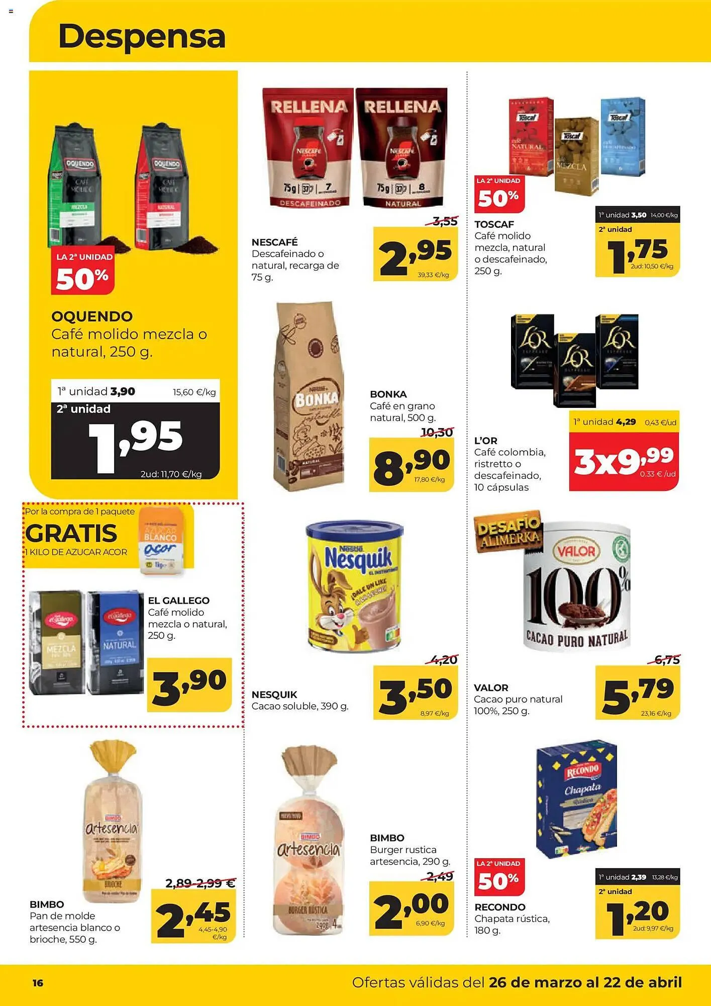 Catálogo de Folleto Alimerka 26 de marzo al 22 de abril 2026 - Página 16