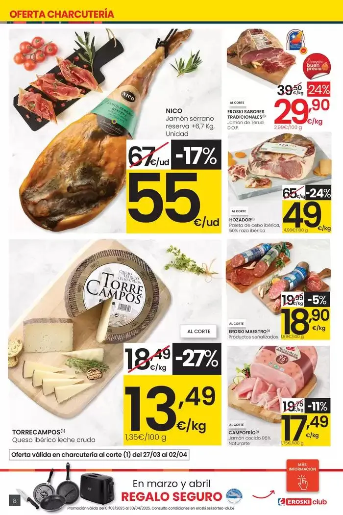 Catálogo de Precio más bajo EROSKI CENTER 27 de marzo al 8 de abril 2025 - Página 8