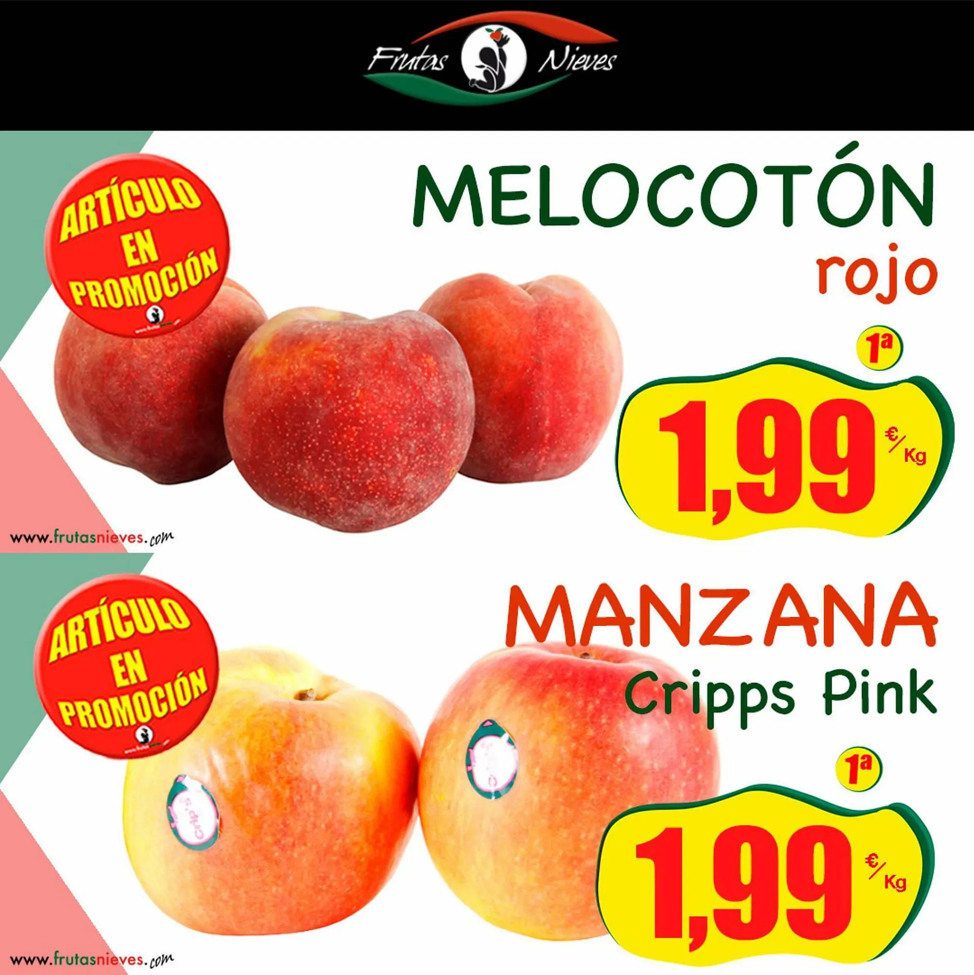 Folleto Frutas Nieves - 1