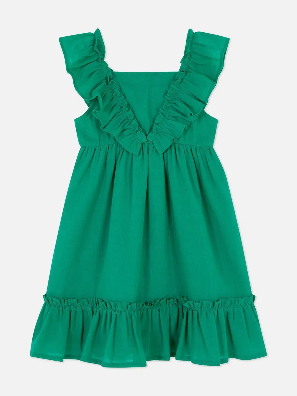 Vestido a capas con volantes