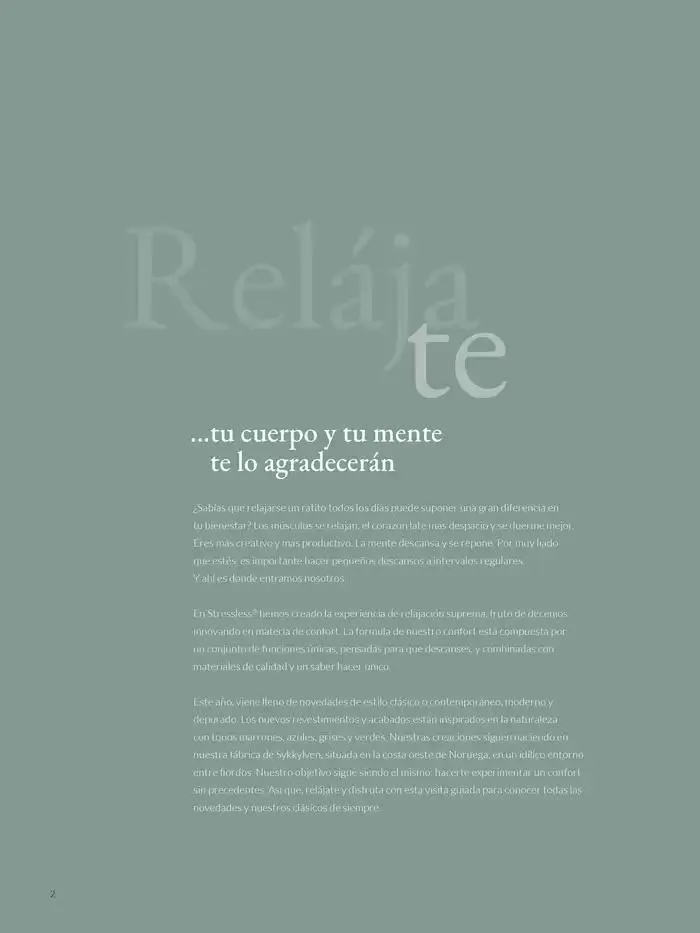 Catálogo de Catálogo Stressless 7 de marzo al 31 de agosto 2025 - Página 2
