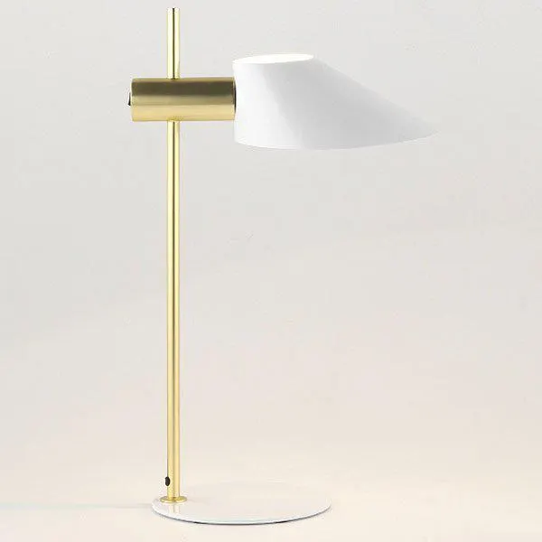 Lámpara de sobremesa dorada metálica Cohen