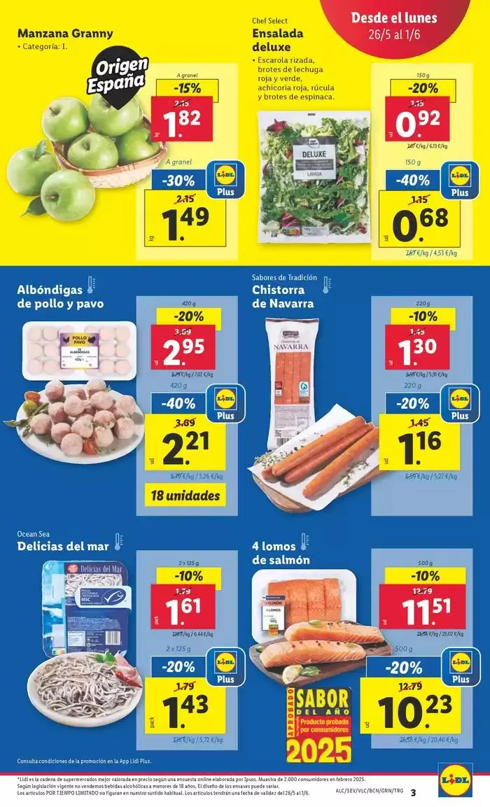 Catálogo de № 1 PRECIO - Ofertas válidas del 26/05 al 01/06 26 de mayo al 1 de junio 2025 - Página 3