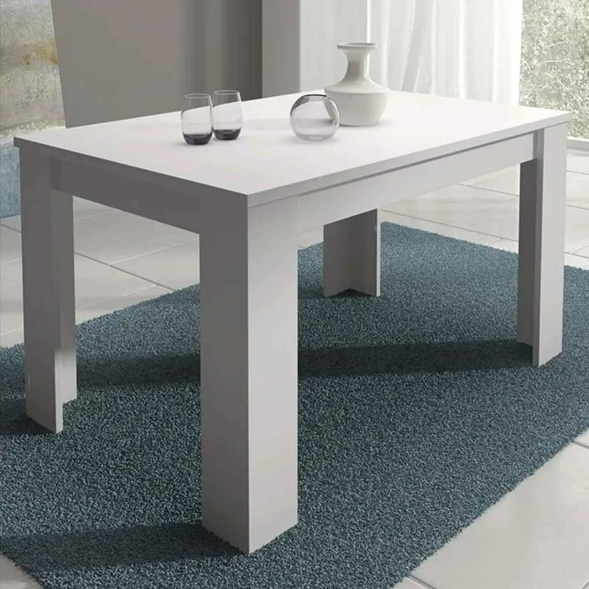 Mesa de comedor extensible Corfu 76x138-198x88 cm