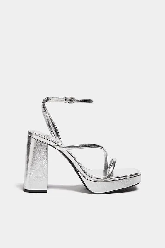 SANDALIAS PLATAFORMA METALIZADAS