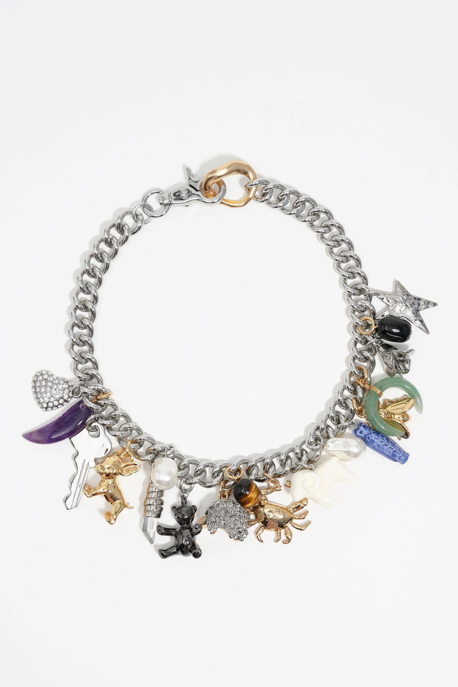Collar cadena multicharms