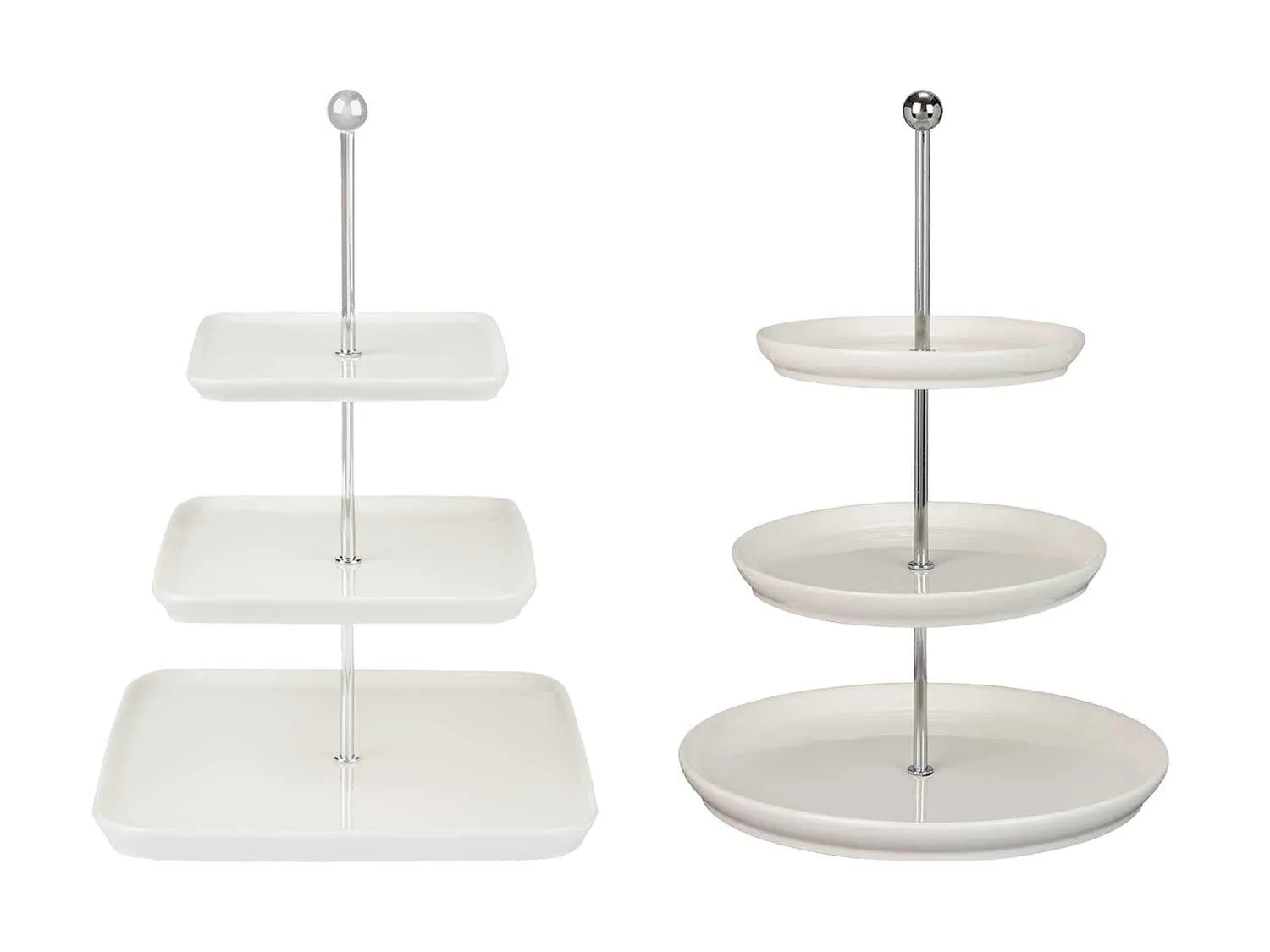 Fuente de 3 pisos de porcelana