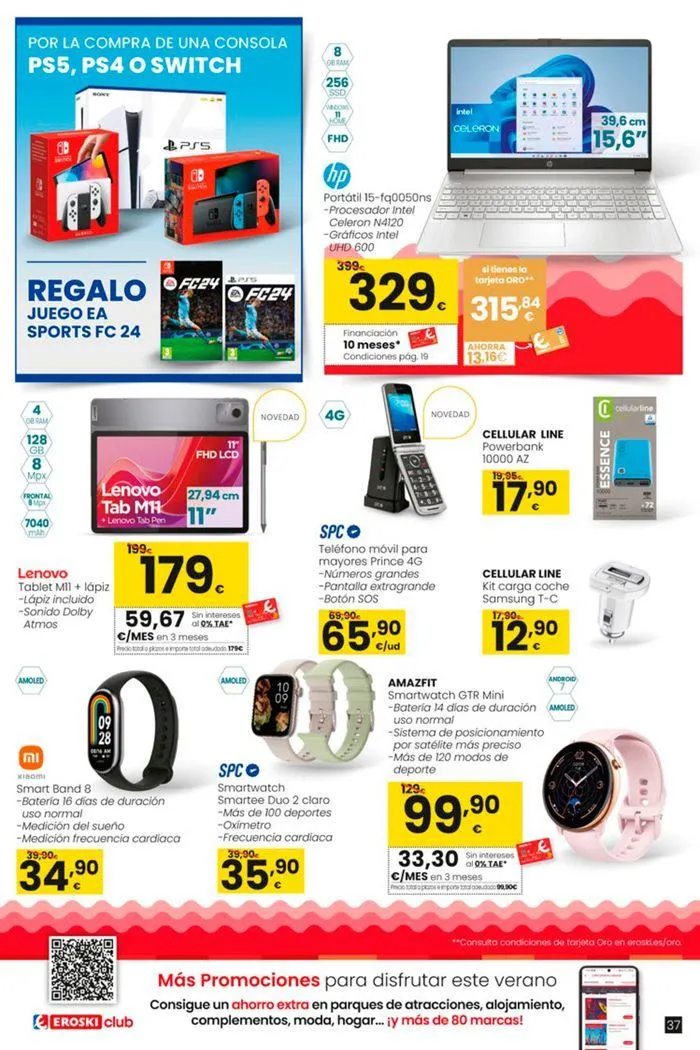 Catálogo de Vive el verano HIPERMERCADOS EROSKI 13 de junio al 10 de julio 2024 - Página 37