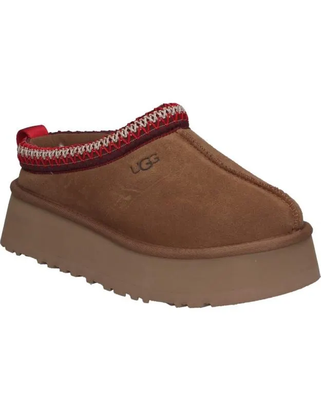 Ugg tazz marron plataforma zuecos para mujer