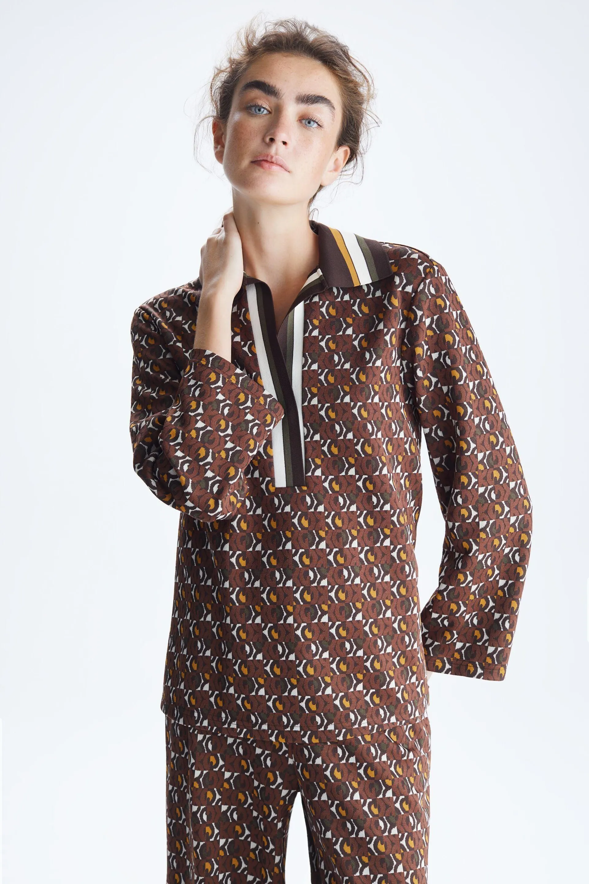 Top punto jacquard Ocho Cubos