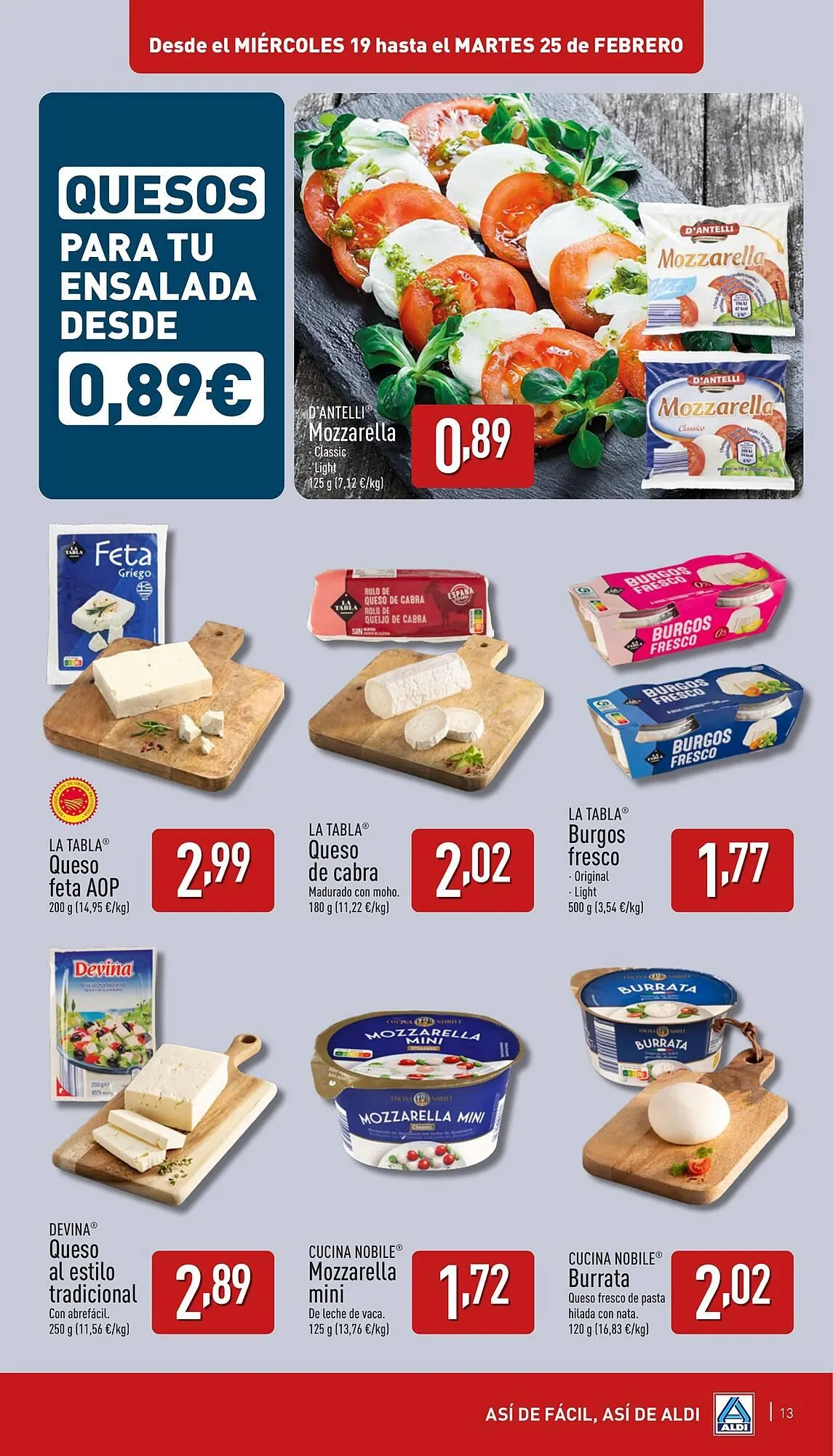 Catálogo de Folleto ALDI 19 de febrero al 25 de febrero 2025 - Página 13