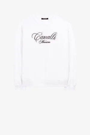 Sudadera de algodón con logo bordado