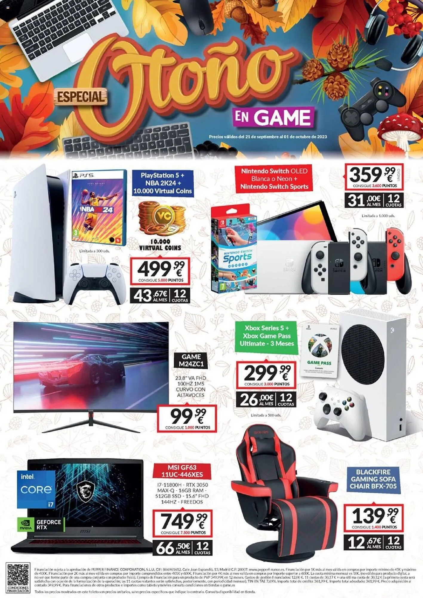 Catálogo de Folleto Game 21 de septiembre al 1 de octubre 2023 - Página 1