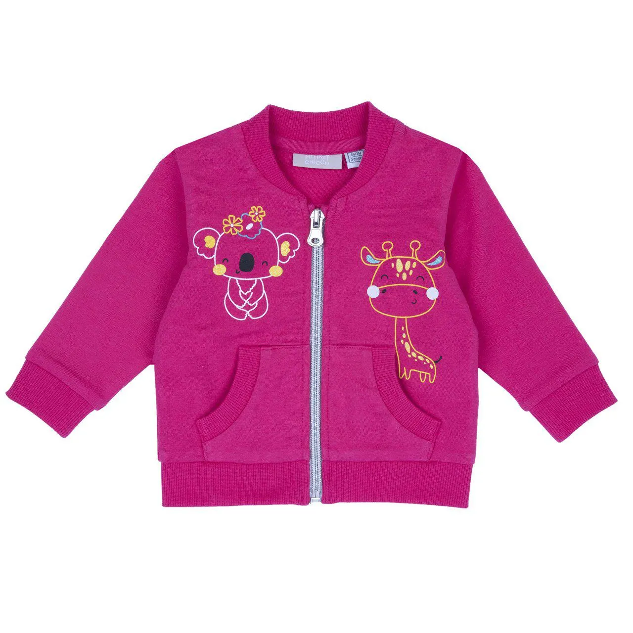 Sudadera rosa animalitos