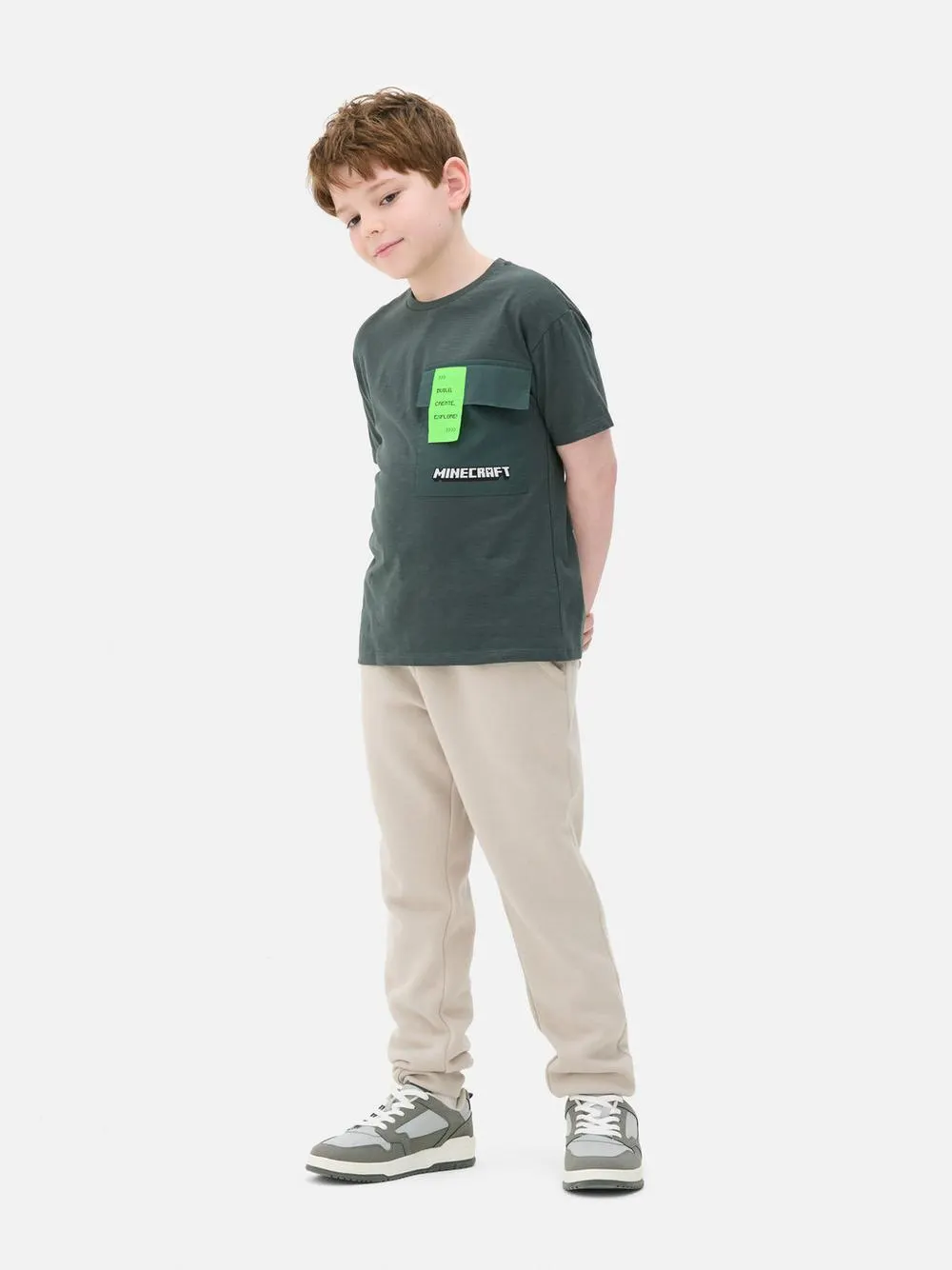 Camiseta con estampado gráfico de Minecraft