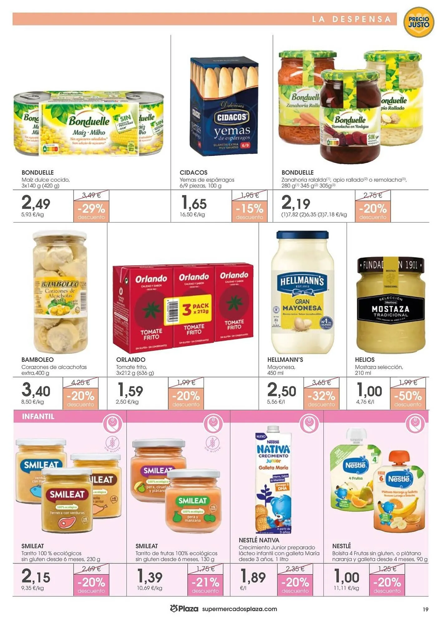 Catálogo de Folleto Supermercados Plaza 11 de julio al 30 de julio 2025 - Página 19