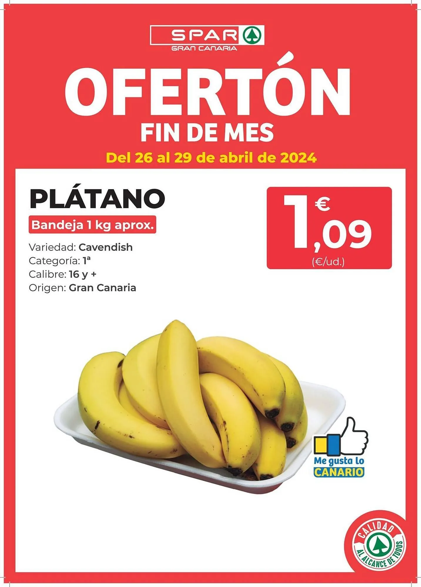 Catálogo de Folleto SPAR Gran Canaria 26 de abril al 29 de abril 2024 - Página 1