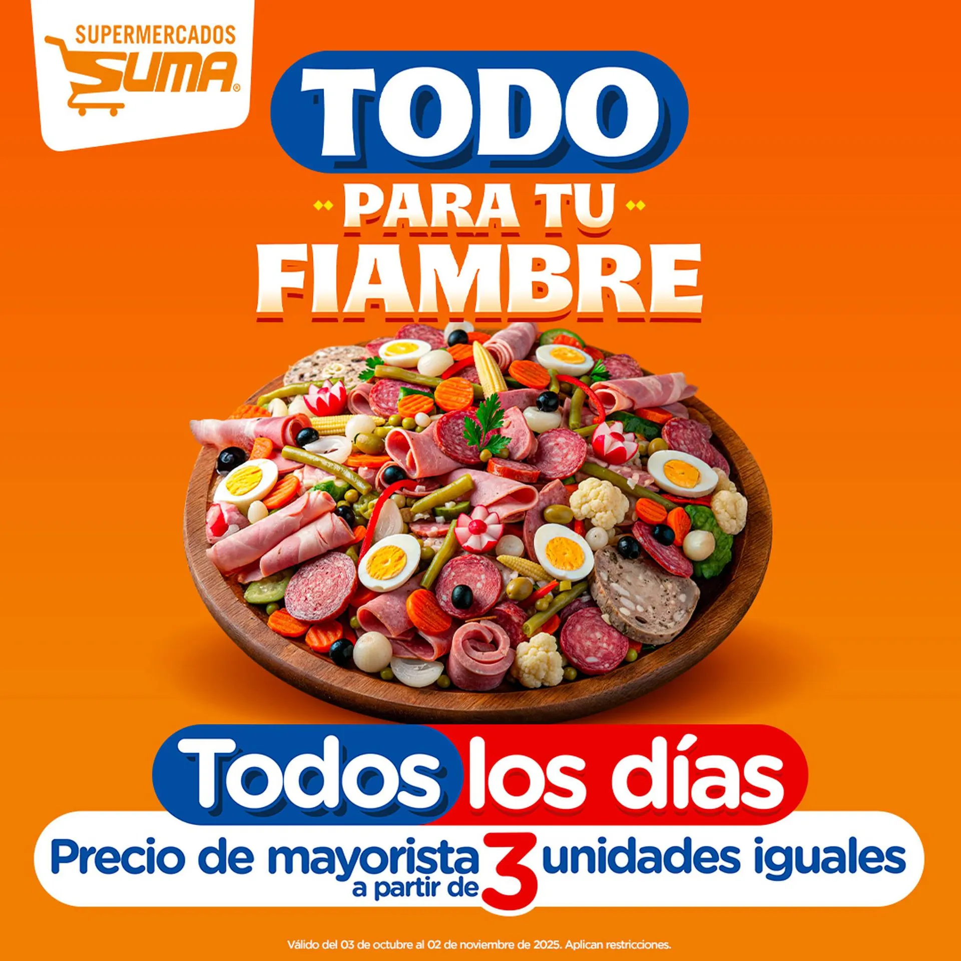 Catálogo de Folleto Suma Supermercados 3 de octubre al 2 de noviembre 2025 - Página 1