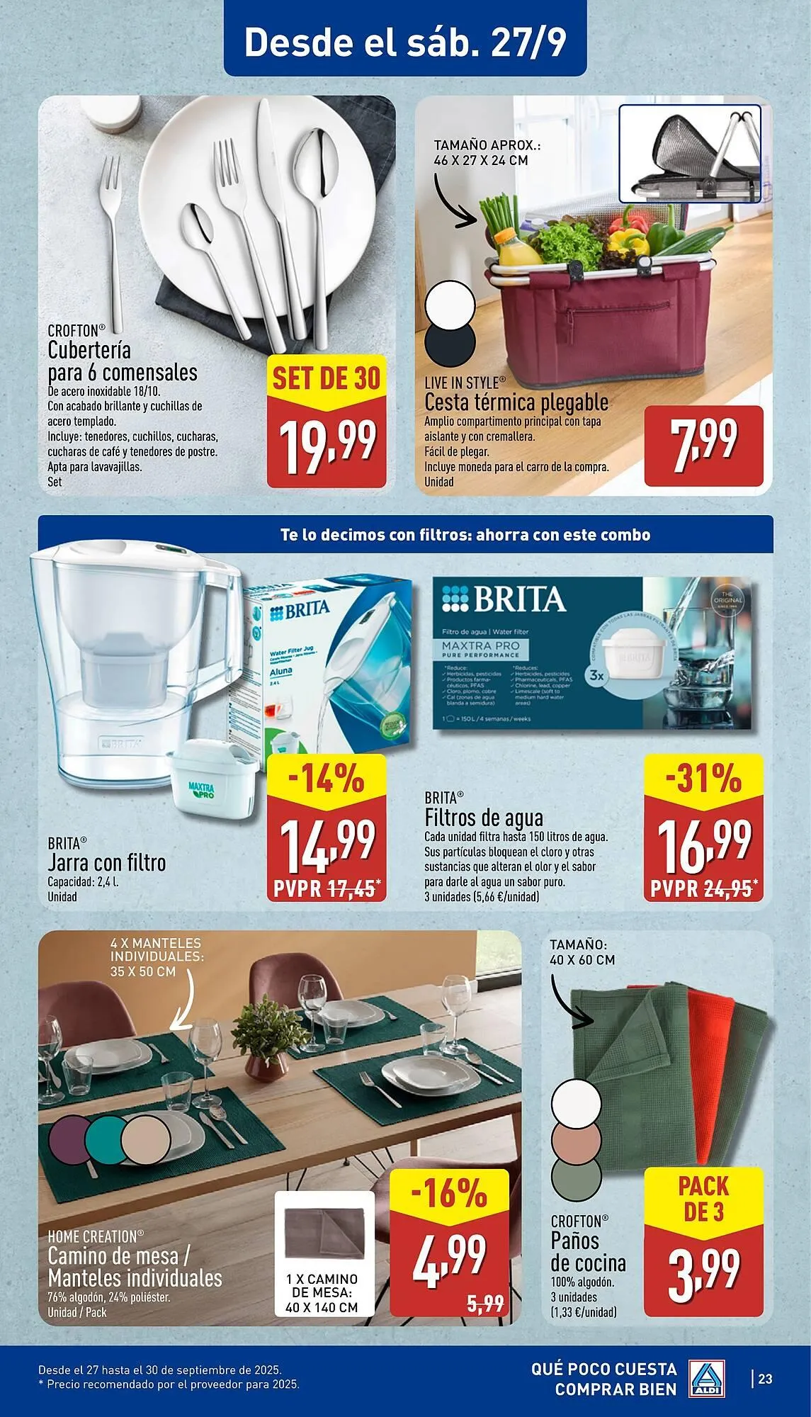 Catálogo de Folleto ALDI 22 de septiembre al 28 de septiembre 2025 - Página 23