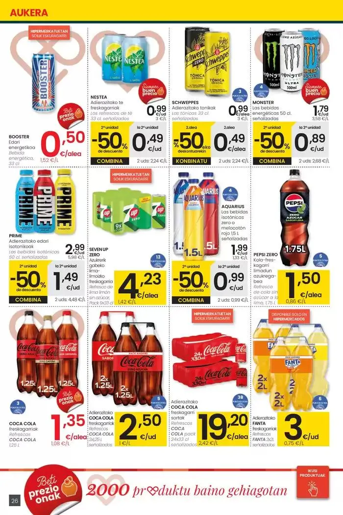 Catálogo de 2000 produktu baino gehiago, BETI PREZIO ONEAN HIPERMERKATUAK EROSKI 13 de febrero al 25 de febrero 2025 - Página 26