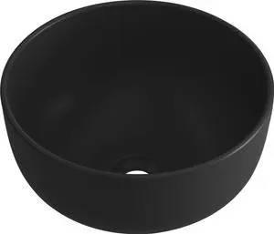 Lavabo Benzo negro 37x17x37 cm
