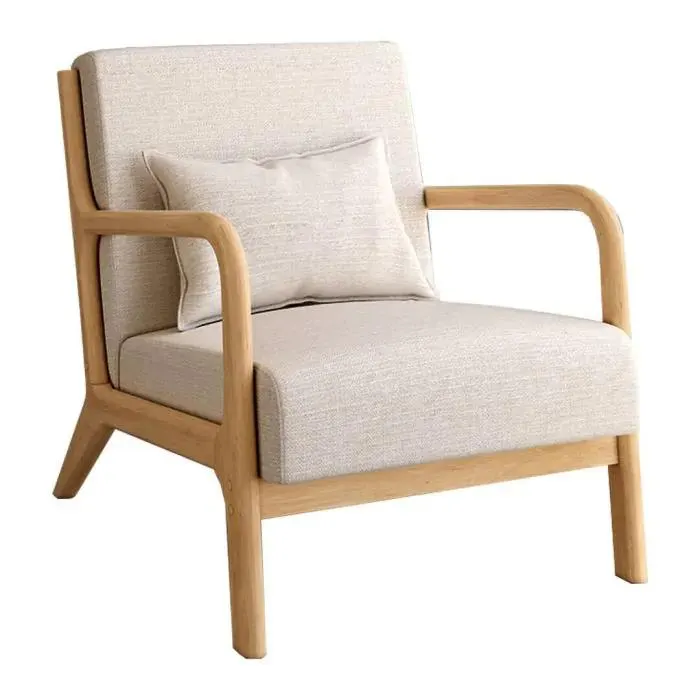 Butaca de Madera con Cojines Tapizados UME CG1734