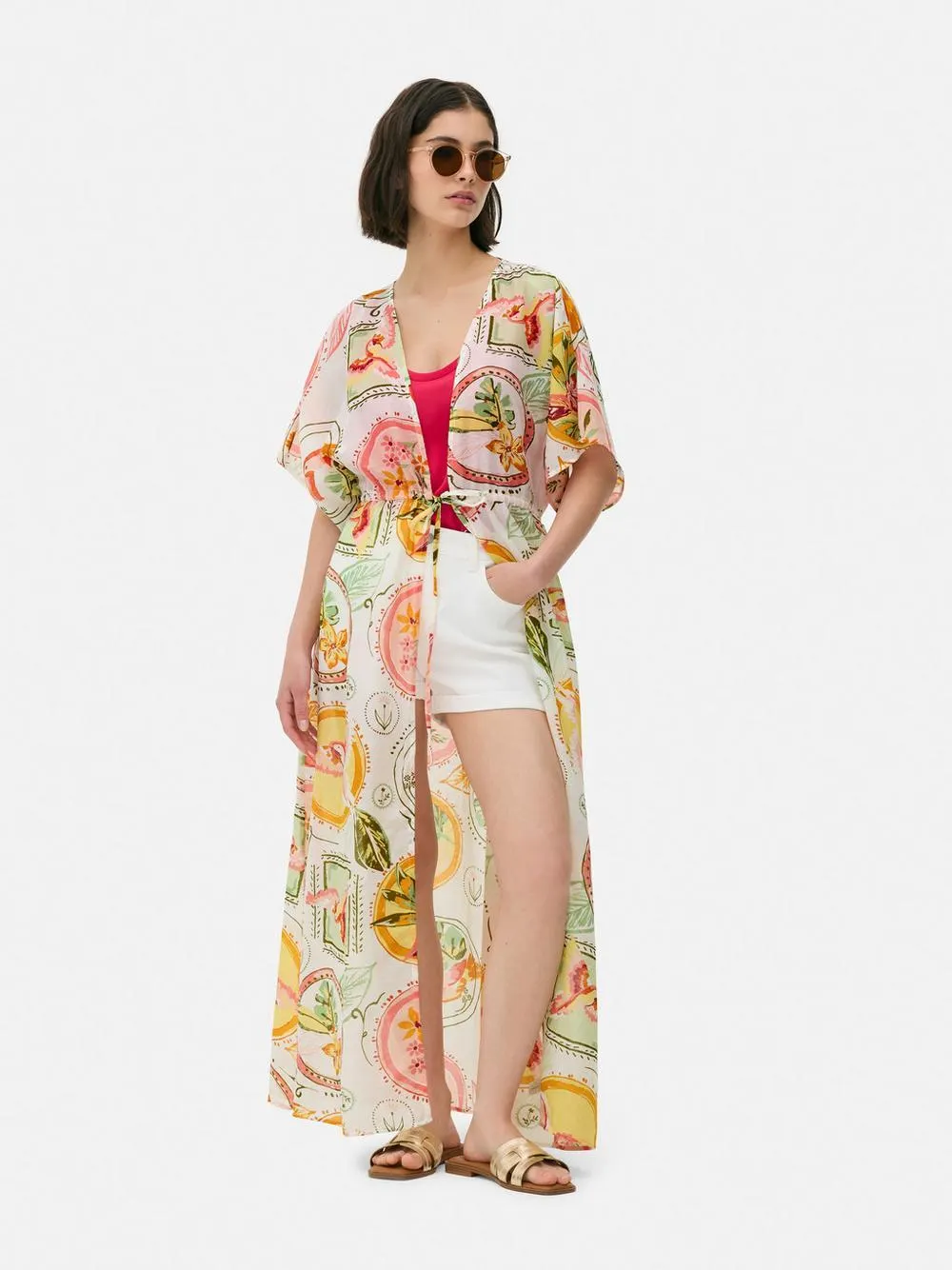 Kimono midi stampato Paula Echevarría