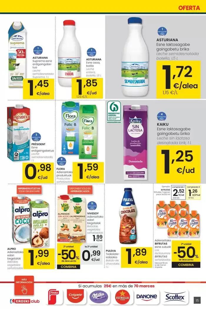 Catálogo de Prezio merkeagoa HIPERMERKATUAK EROSKI 13 de marzo al 26 de marzo 2025 - Página 15