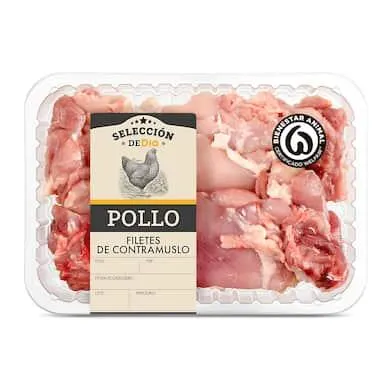 Filetes de contramuslo de pollo Selección de Dia bandeja 500 g aprox.