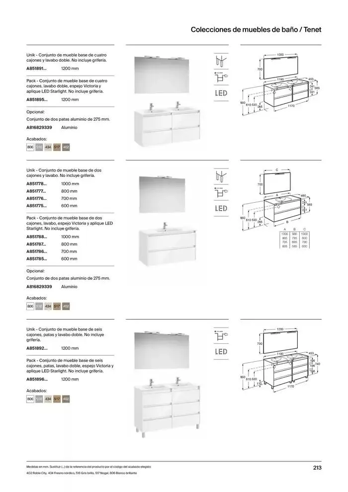 Catálogo de Colecciones de Baño, Muebles y Accesorios 9 de enero al 31 de diciembre 2025 - Página 215
