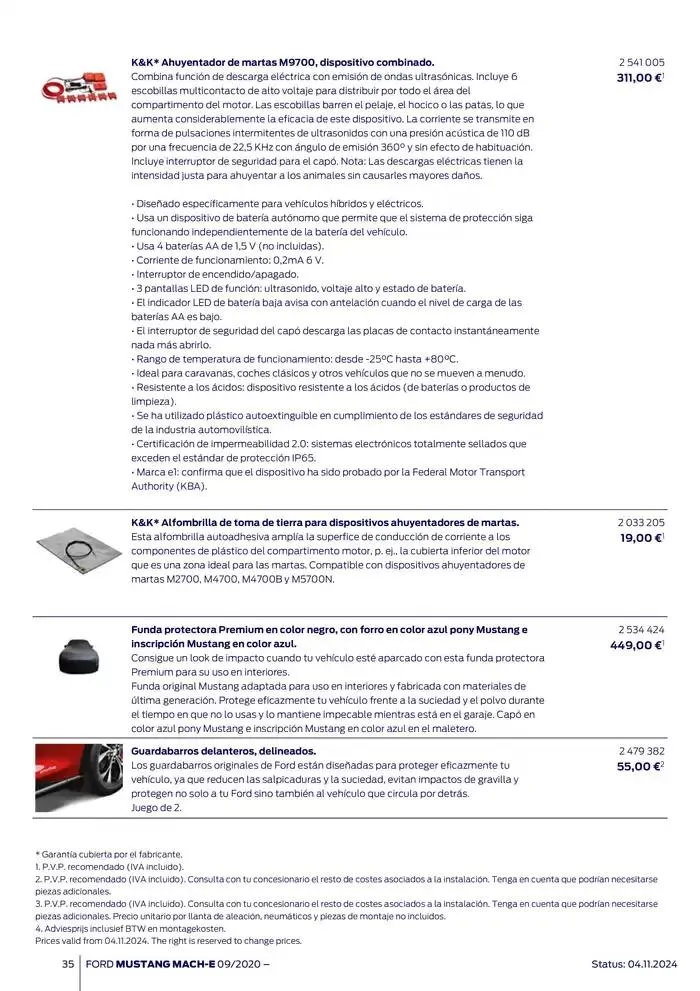 Catálogo de Ford de accesorios Ford Mustang Mach-E 13 de noviembre al 13 de noviembre 2025 - Página 35