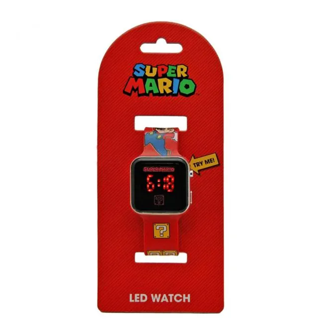 RELOJ LED SUPER MARIO