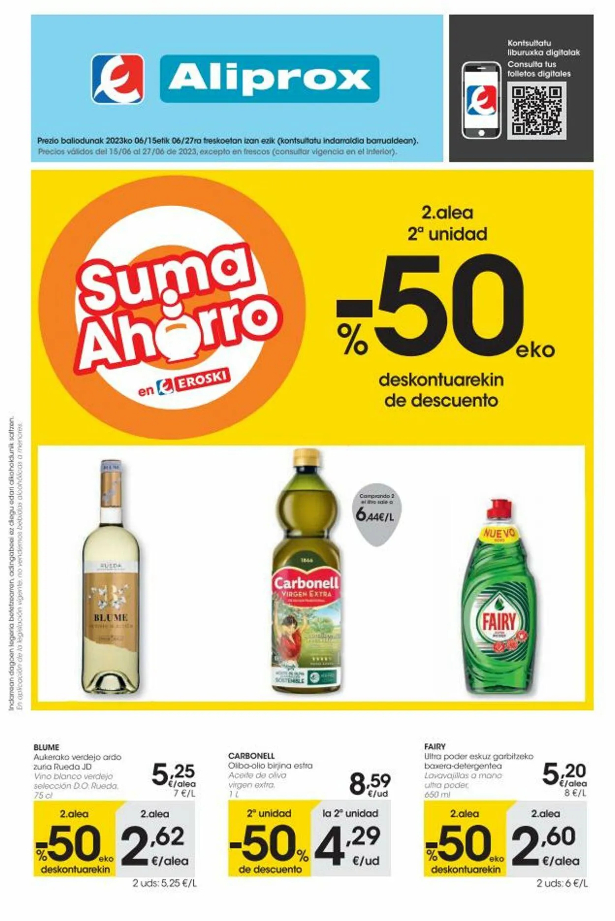 Catálogo de Eroski Oferta actual 29 de abril al 13 de mayo 2025 - Página 1