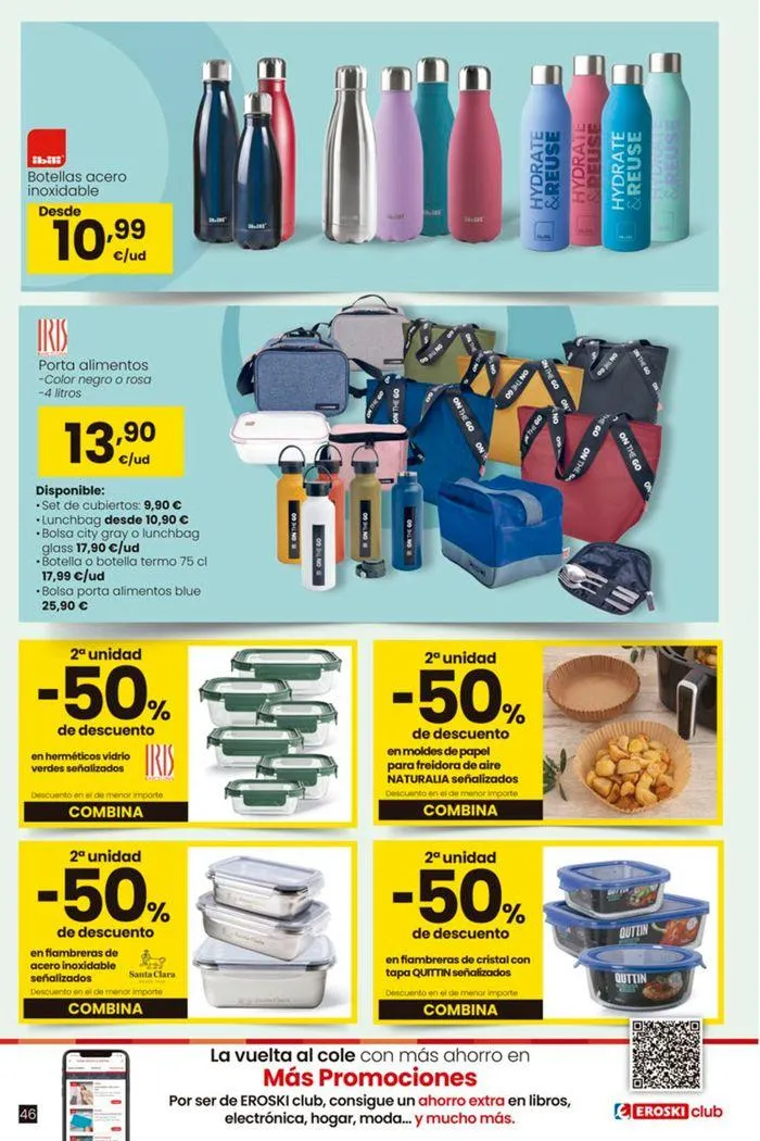 Catálogo de Ofertas Vuelta al Cole EROSKI 22 de agosto al 18 de septiembre 2024 - Página 46