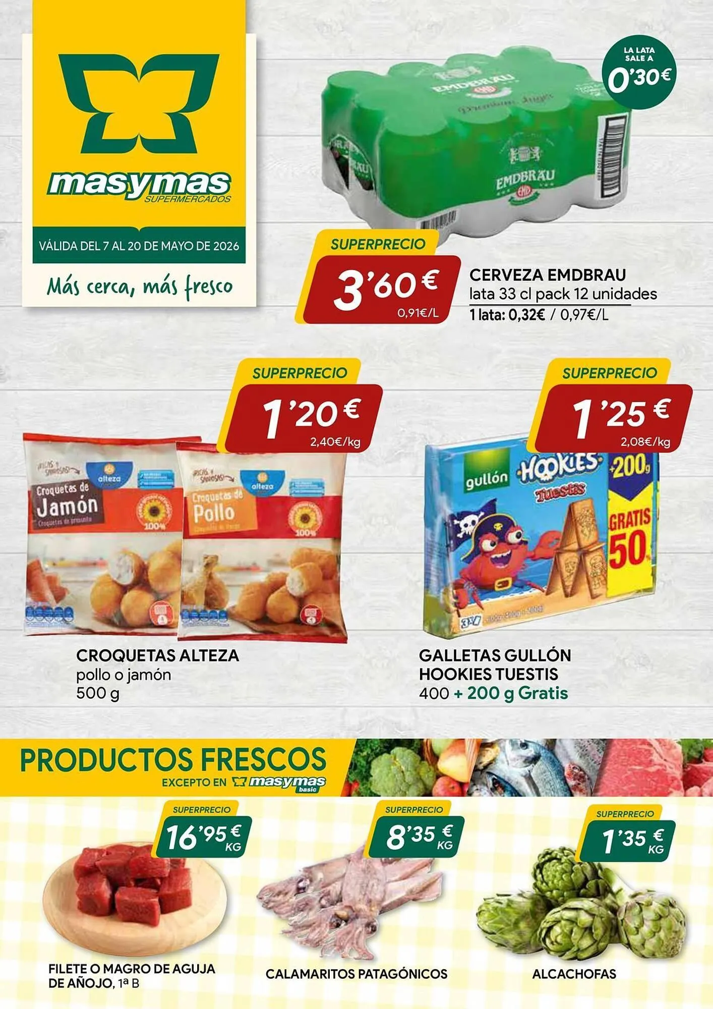 Catálogo de Folleto Masymas 7 de mayo al 20 de mayo 2026 - Página 1