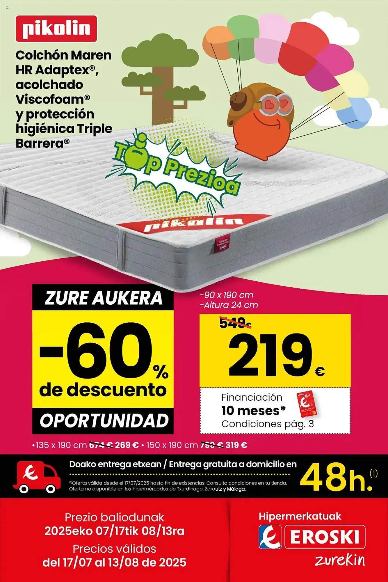 Catálogo de Folleto Eroski 17 de julio al 13 de agosto 2025 - Página 1