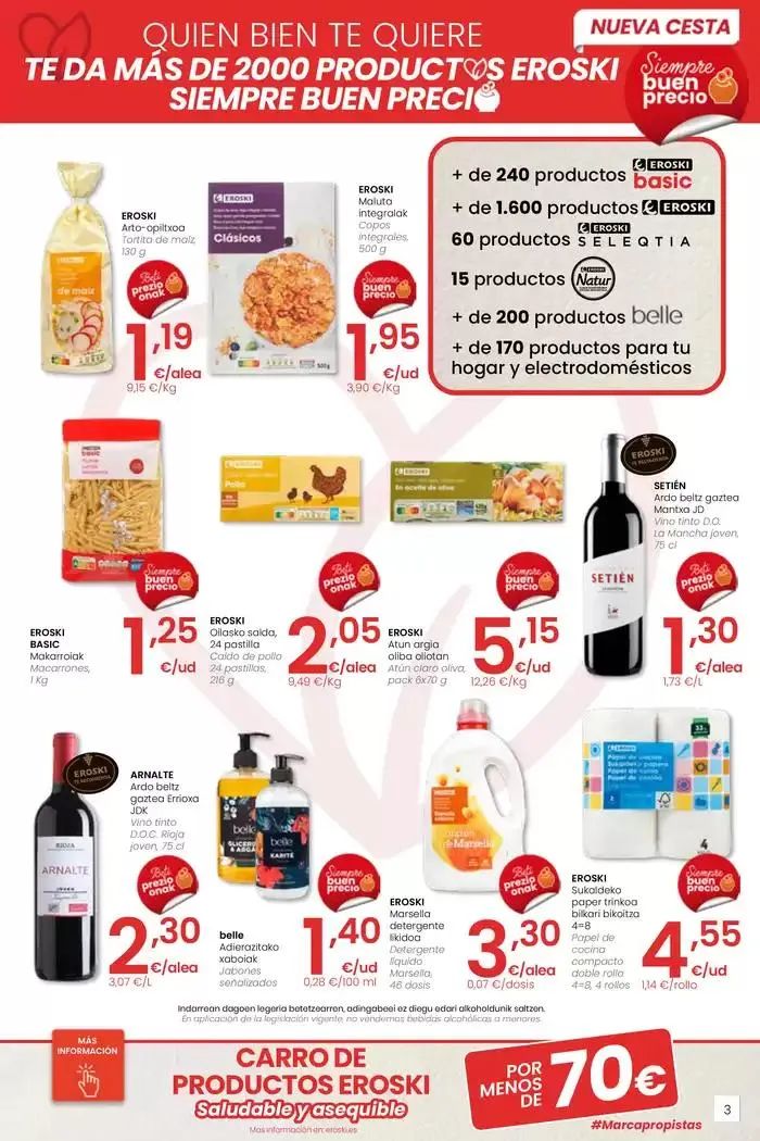 Catálogo de AUKERA OFERTA SUPERMERKATUAK EROSKI 10 de abril al 29 de abril 2025 - Página 3
