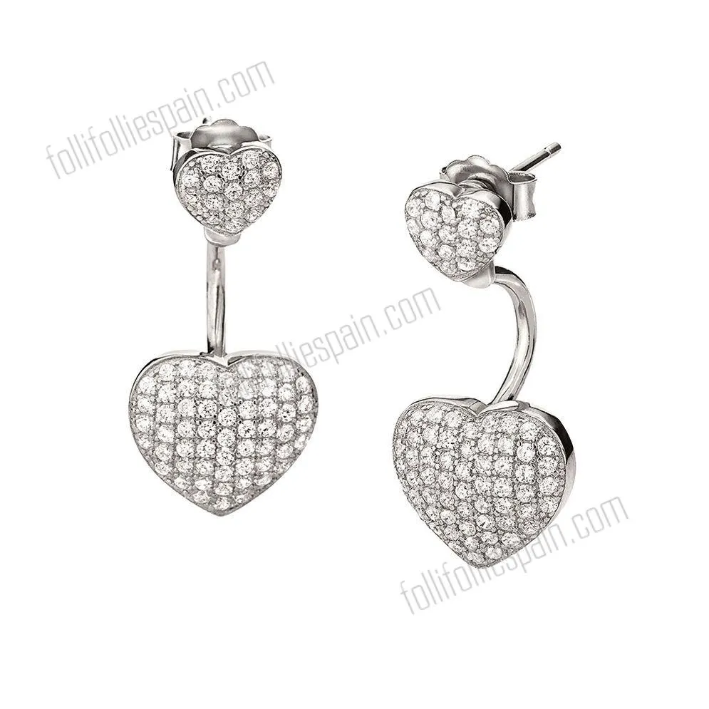 Folli Follie Moda historias Pendientes de plata con bajo precio