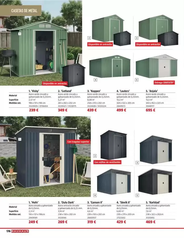 Catálogo de Bauhaus Verano 1 de junio al 31 de agosto 2025 - Página 176