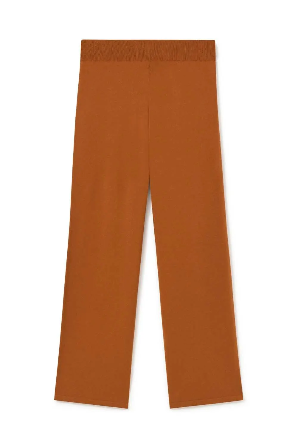 Pantalones anchos de punto