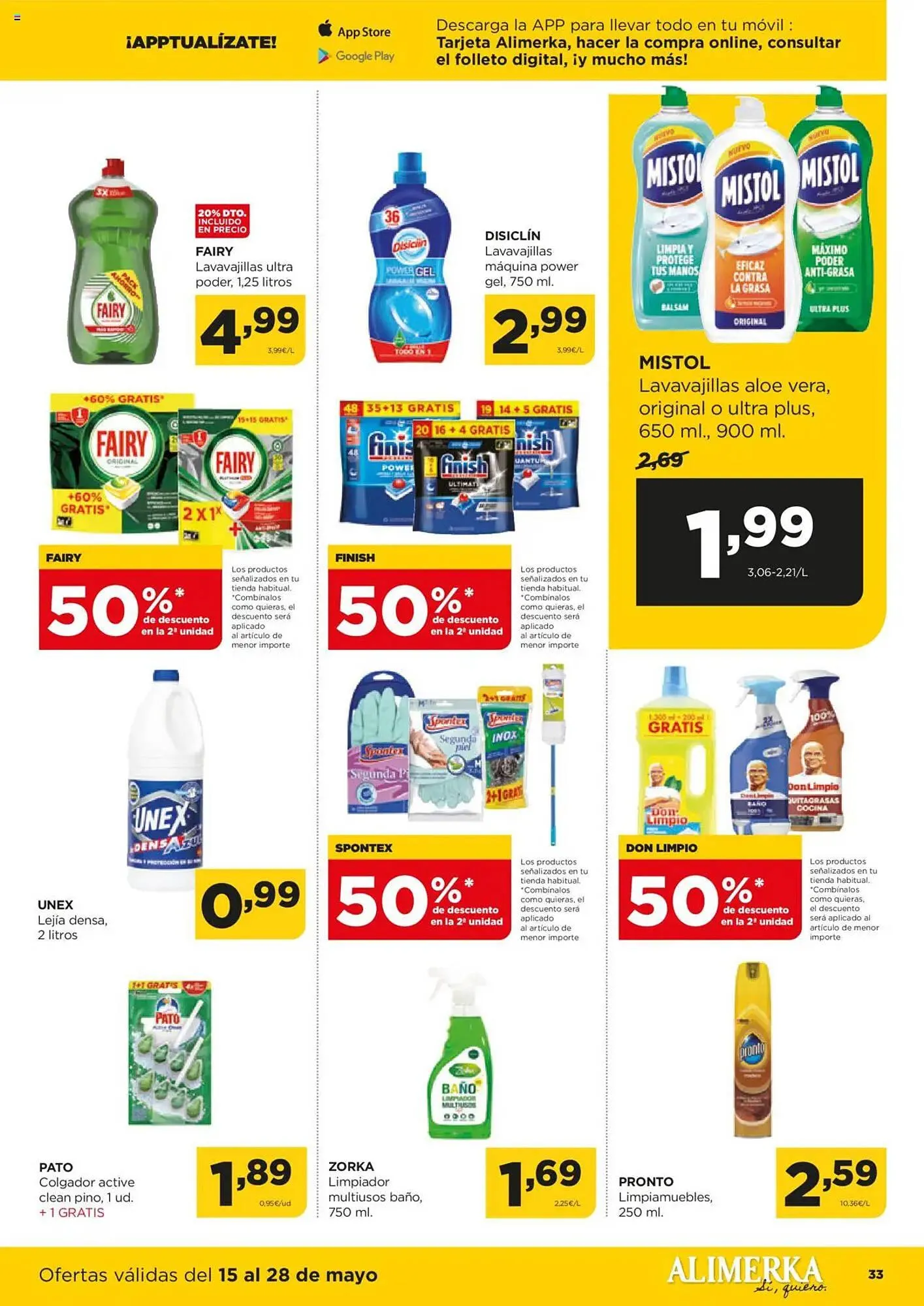 Catálogo de Folleto Alimerka 15 de mayo al 28 de mayo 2025 - Página 34