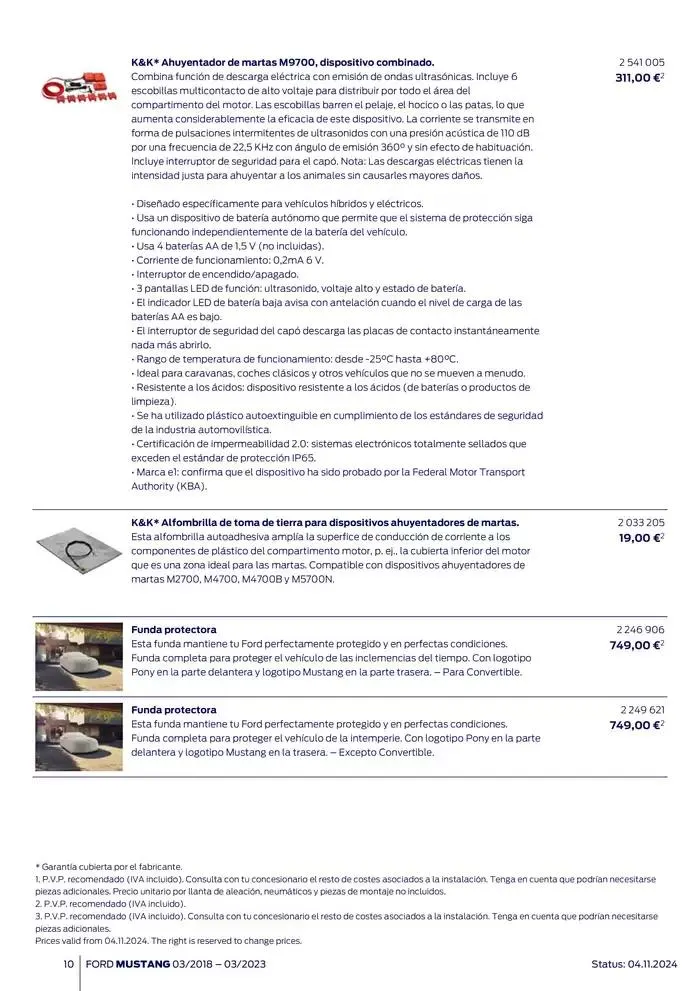 Catálogo de Ford de accesorios Ford Mustang 13 de noviembre al 13 de noviembre 2025 - Página 10