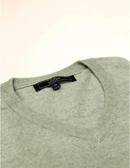 Jersey pico algodón cashmere Verde