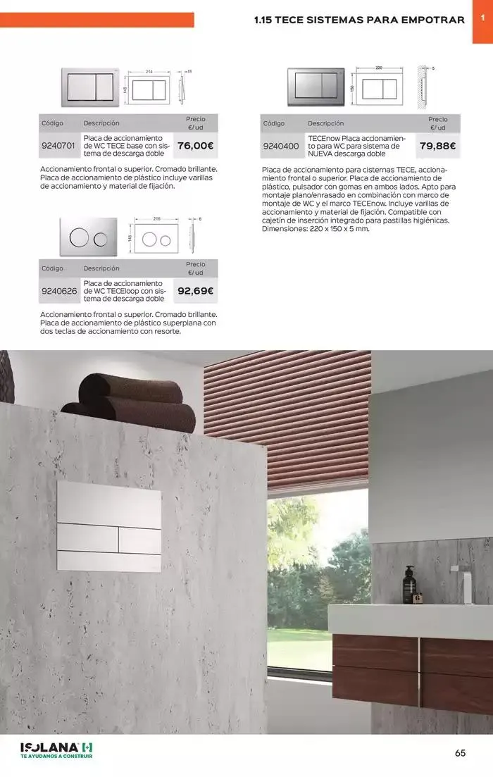 Catálogo de PLACA DE YESO LAMINADO – TARIFA ISOLANA 31 de marzo al 31 de marzo 2025 - Página 60