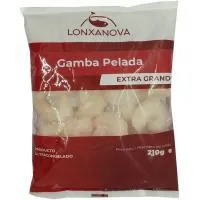 Gamba pelada grande LONXANOVA, bandeja 210 g