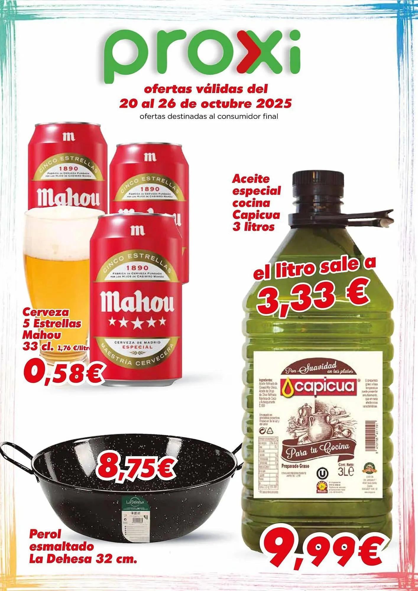 Catálogo de Folleto Proxi 20 de octubre al 26 de octubre 2025 - Página 1